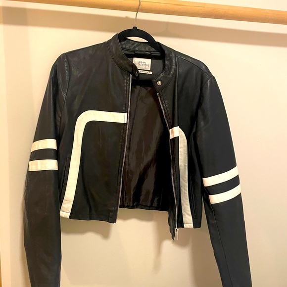 Urban Outfitters Faux Leather Racer Jacket - Picture 1 of 2